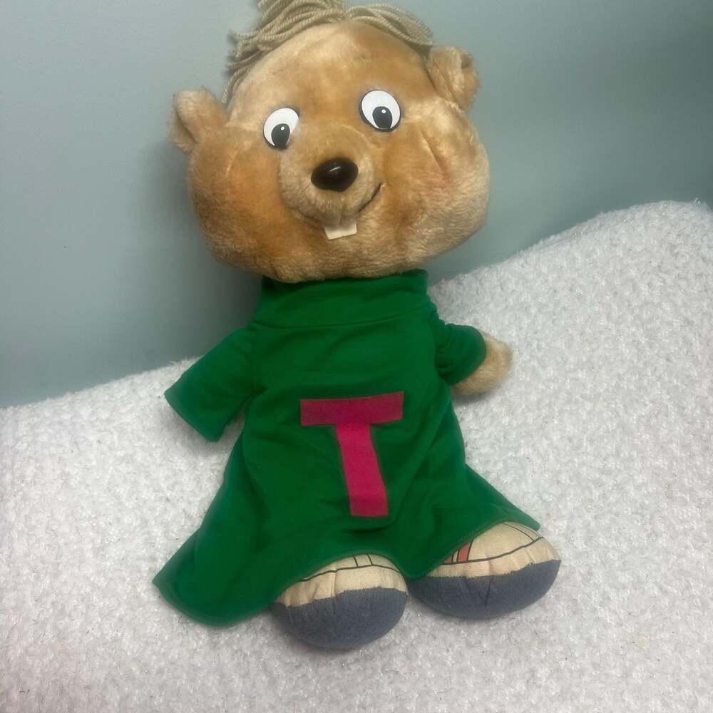 Vintage 1983 Theodore Plush Alvin and the Chipmunks Talking Toy Bagdasarian 17”